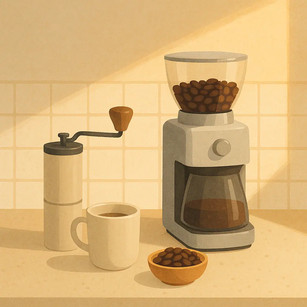 Manual Coffee Grinder vs Electric Grinder for Home Use